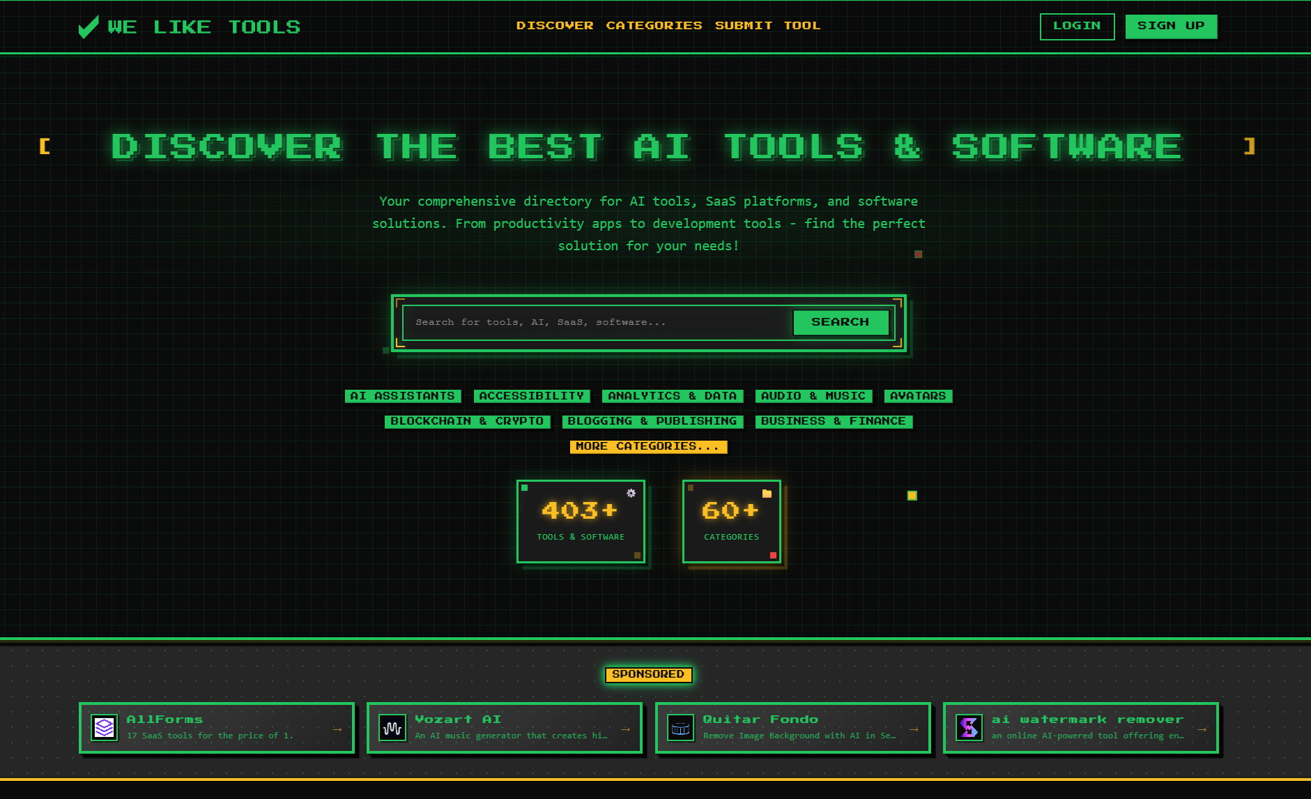 We Like Tools product screenshot