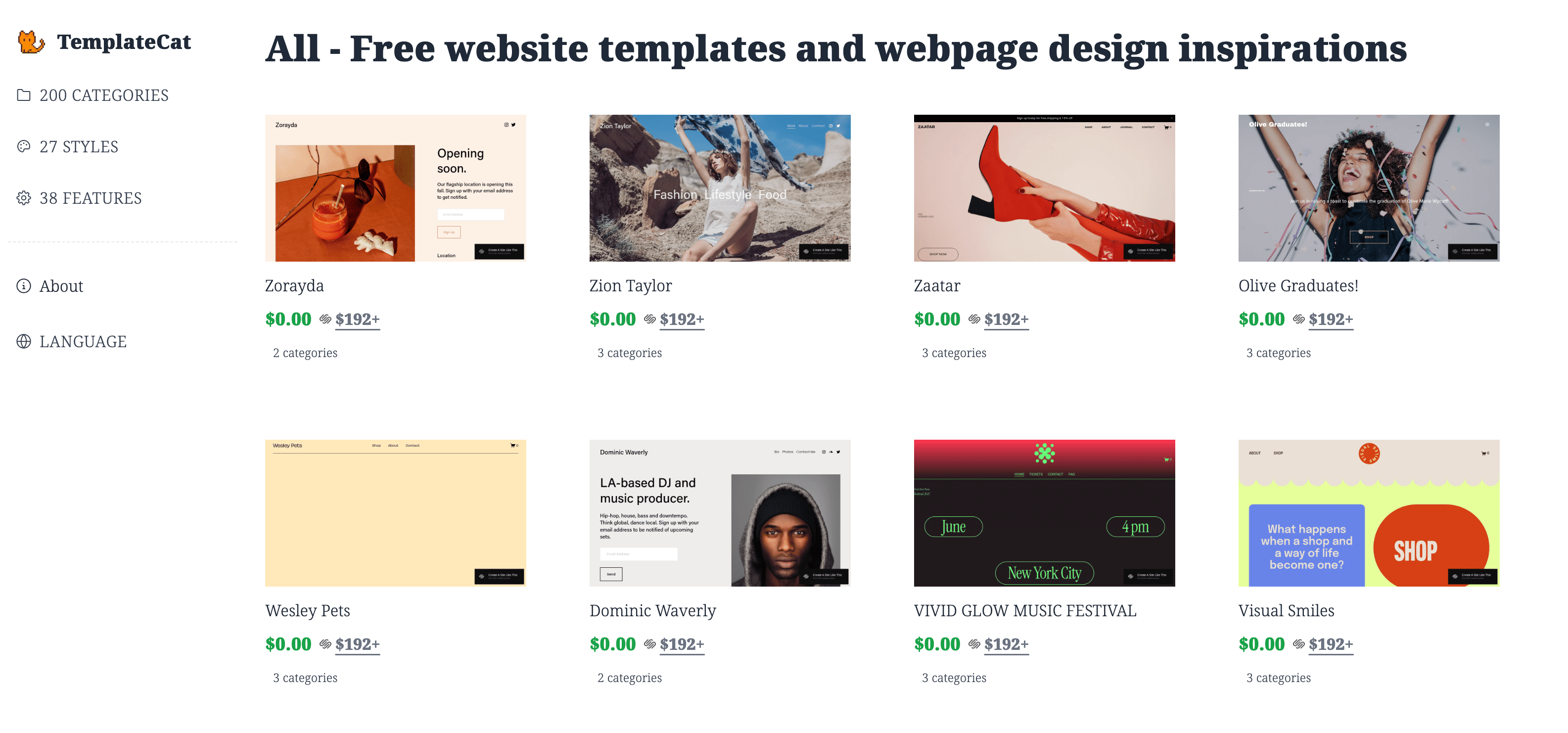 templatecatt product screenshot