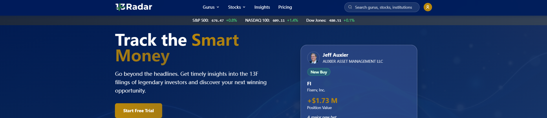 13Radar product screenshot