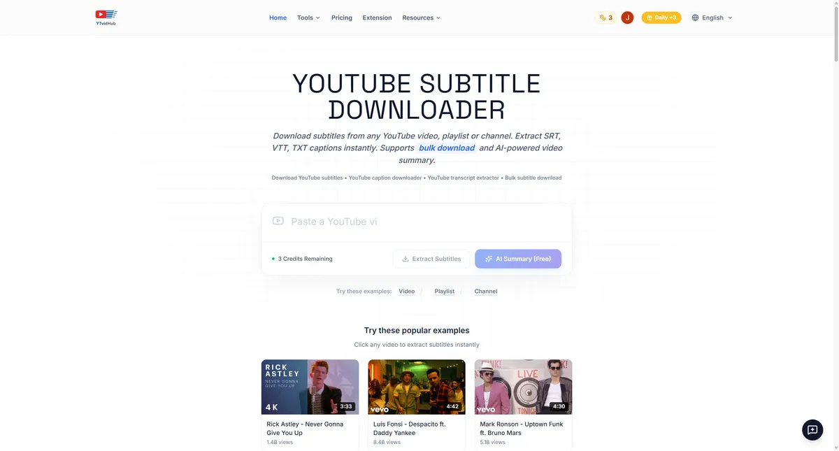 YTVidHub product screenshot