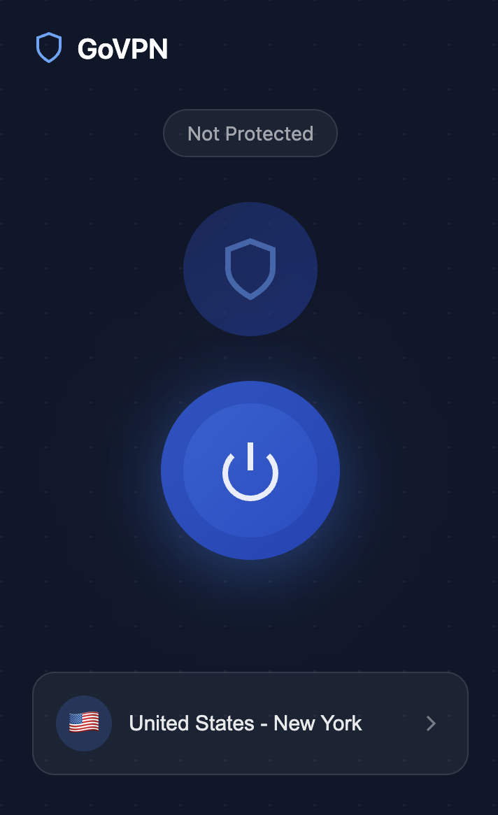 GoVPN product screenshot