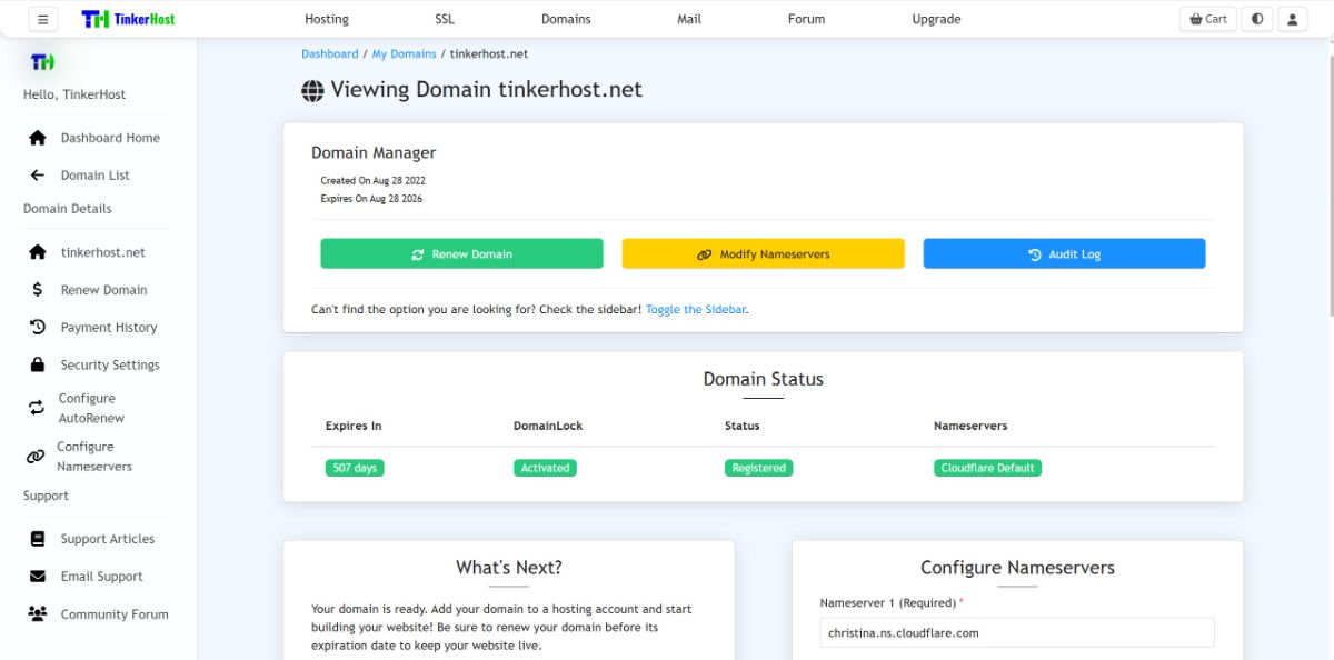 TinkerHost - Product Image