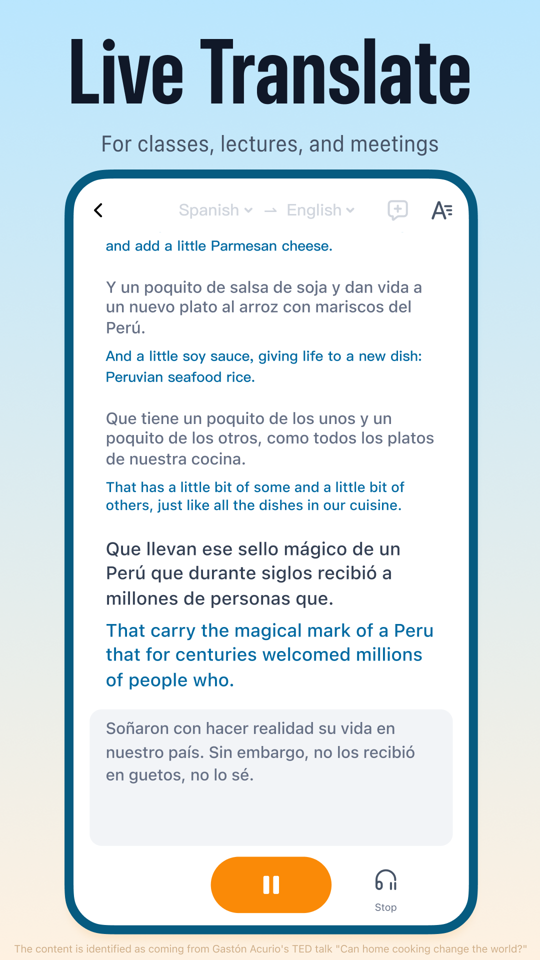 TransGull - AI Live Translator product screenshot