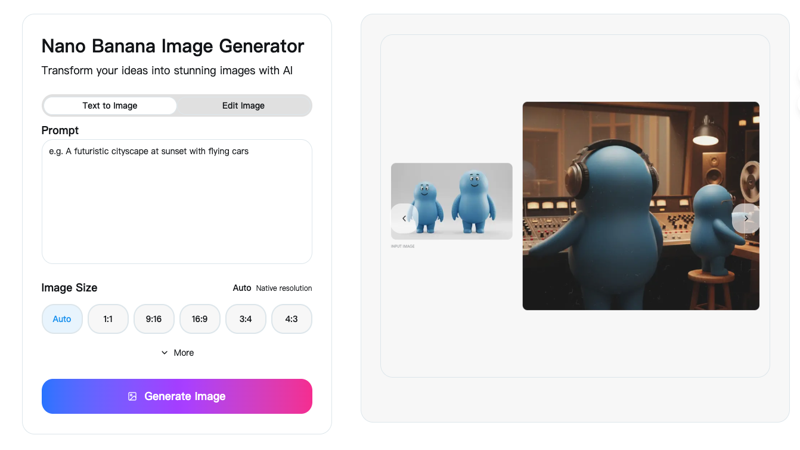 Nano Banana product screenshot