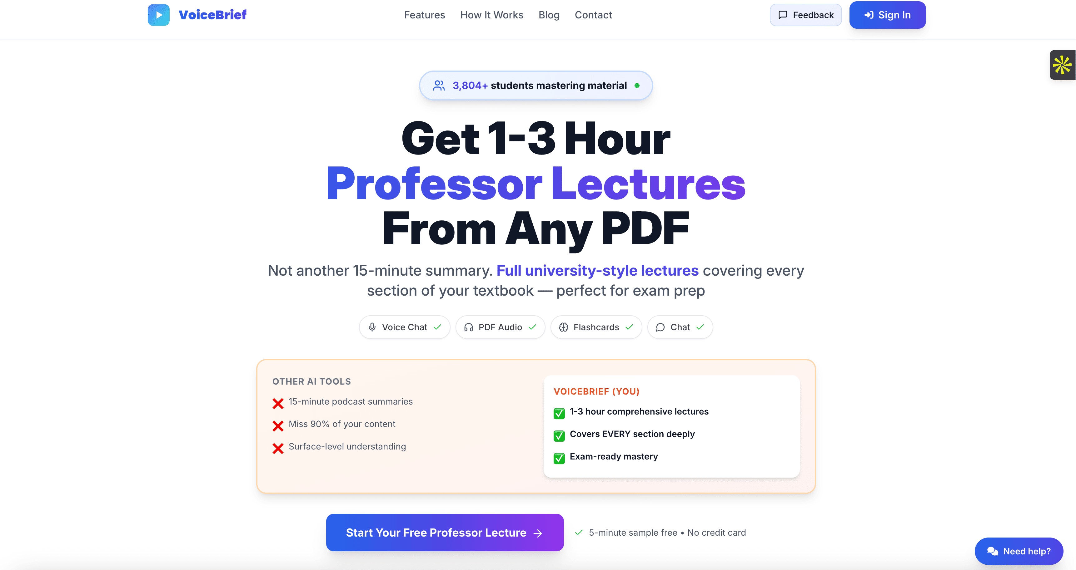 voicebrief.io product screenshot