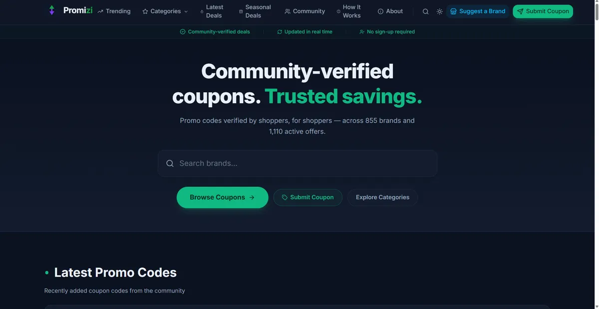 Promizi product screenshot