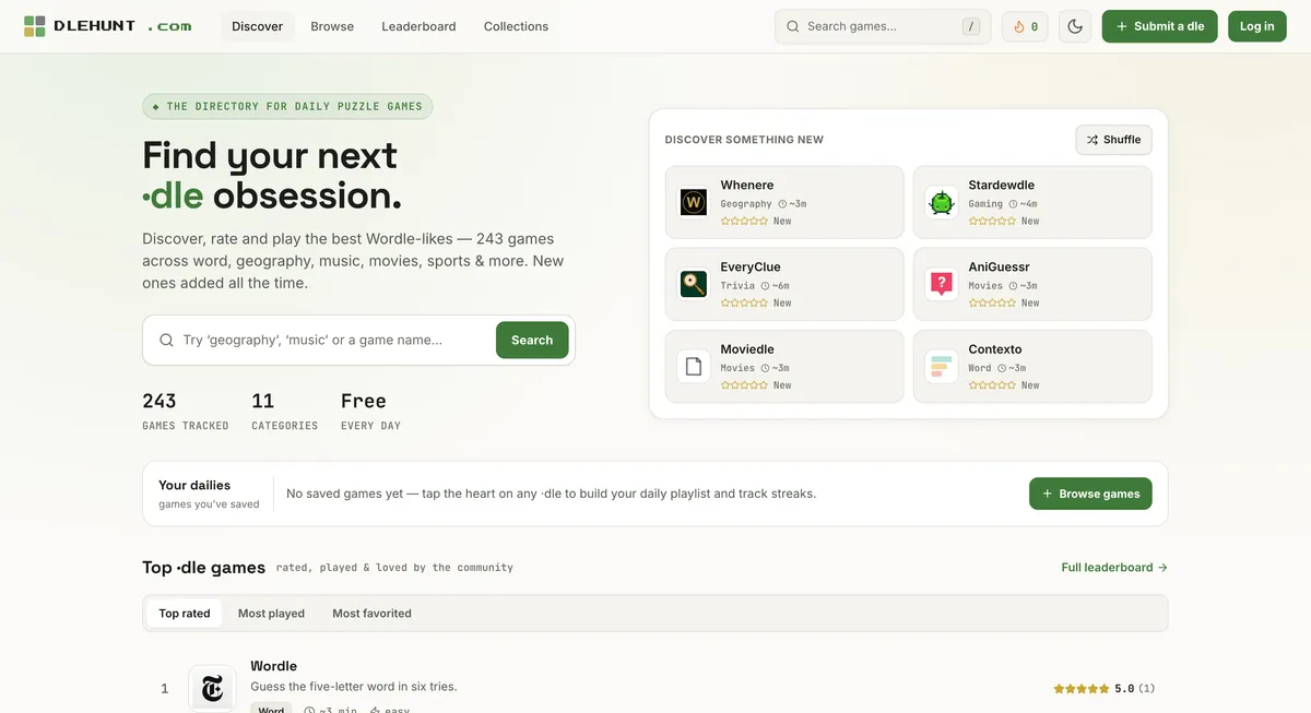 DLEHUNT product screenshot