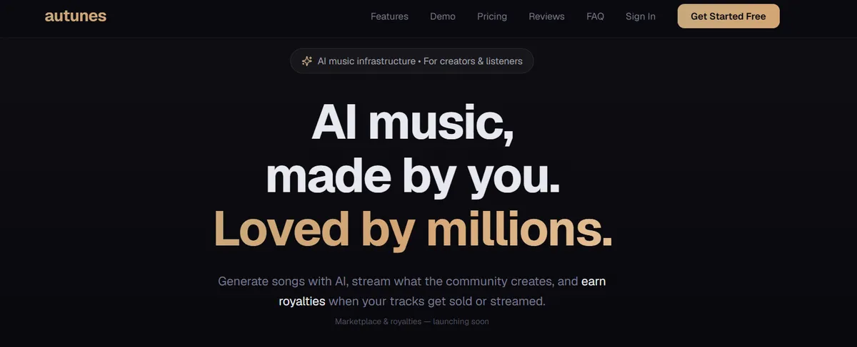 Autunes product screenshot