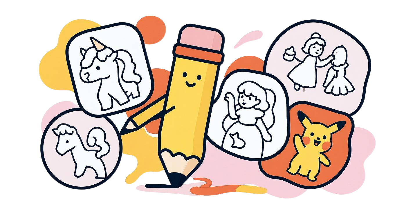 Cute Coloring Pages - Product Image