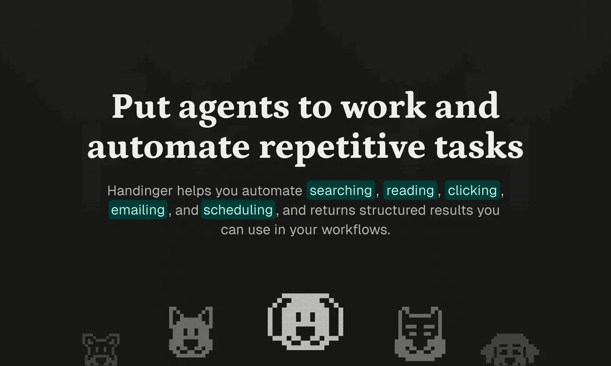 Handinger product screenshot