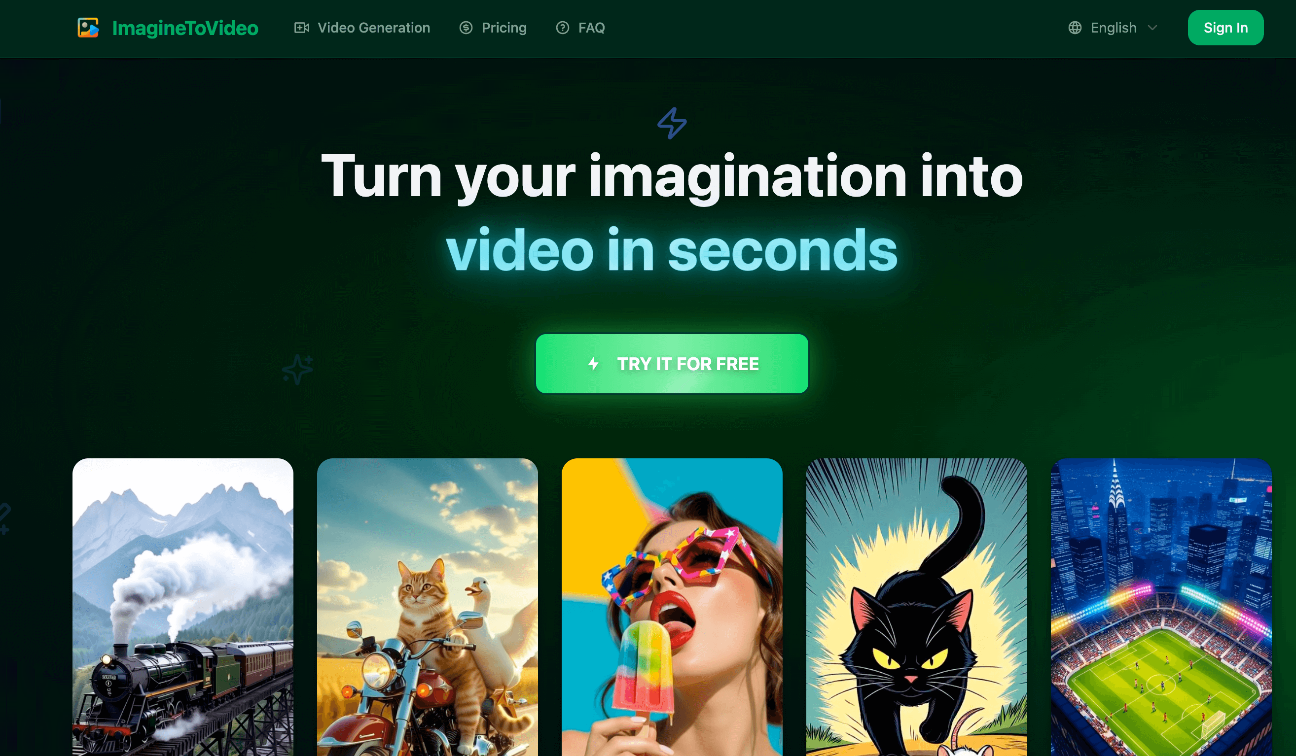 ImagineToVideo product screenshot