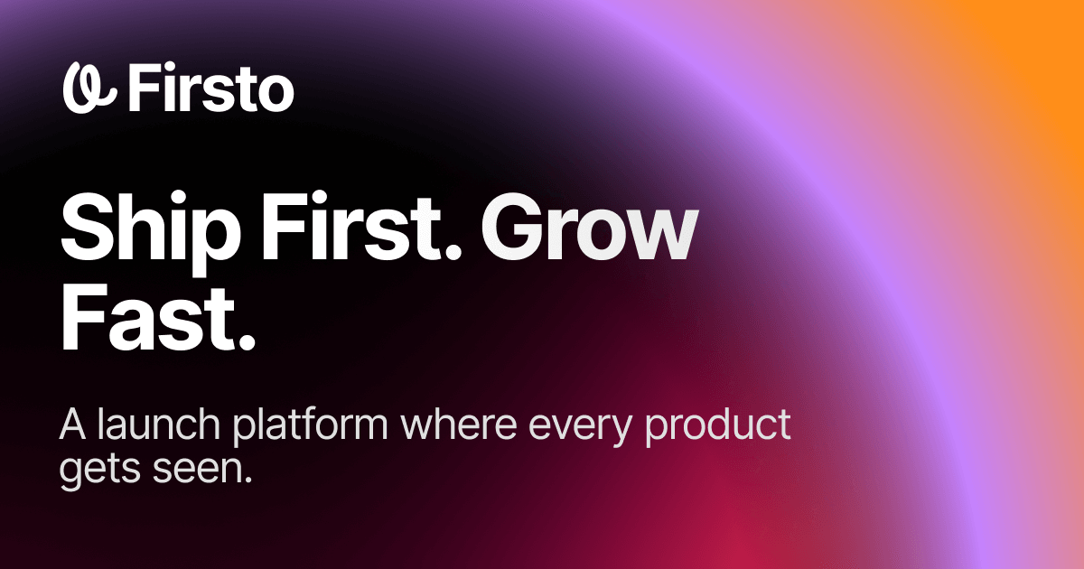 Firsto product screenshot