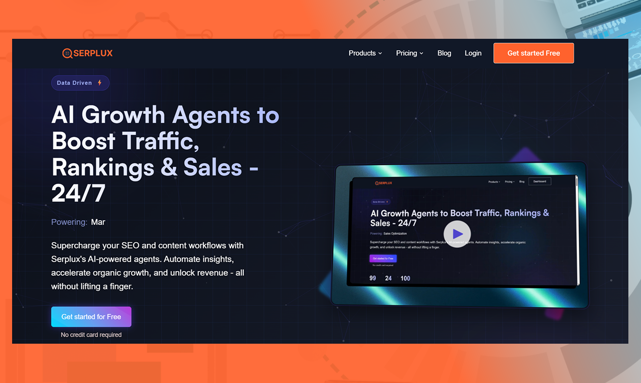 Serplux product screenshot