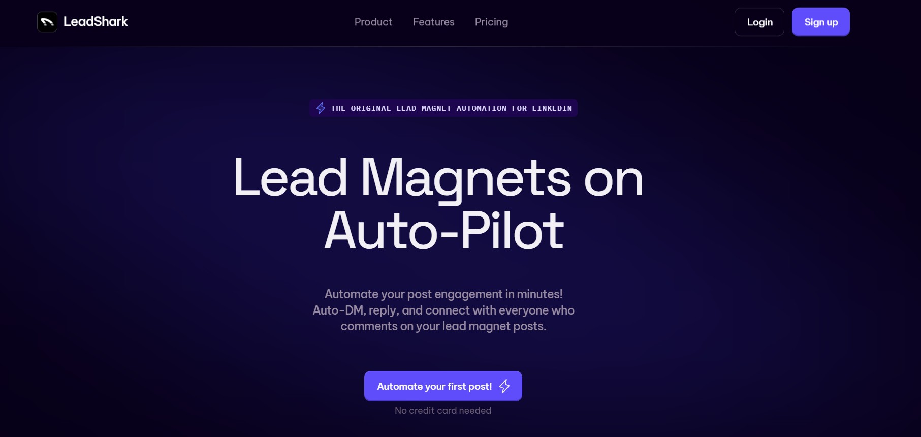 LeadShark product screenshot