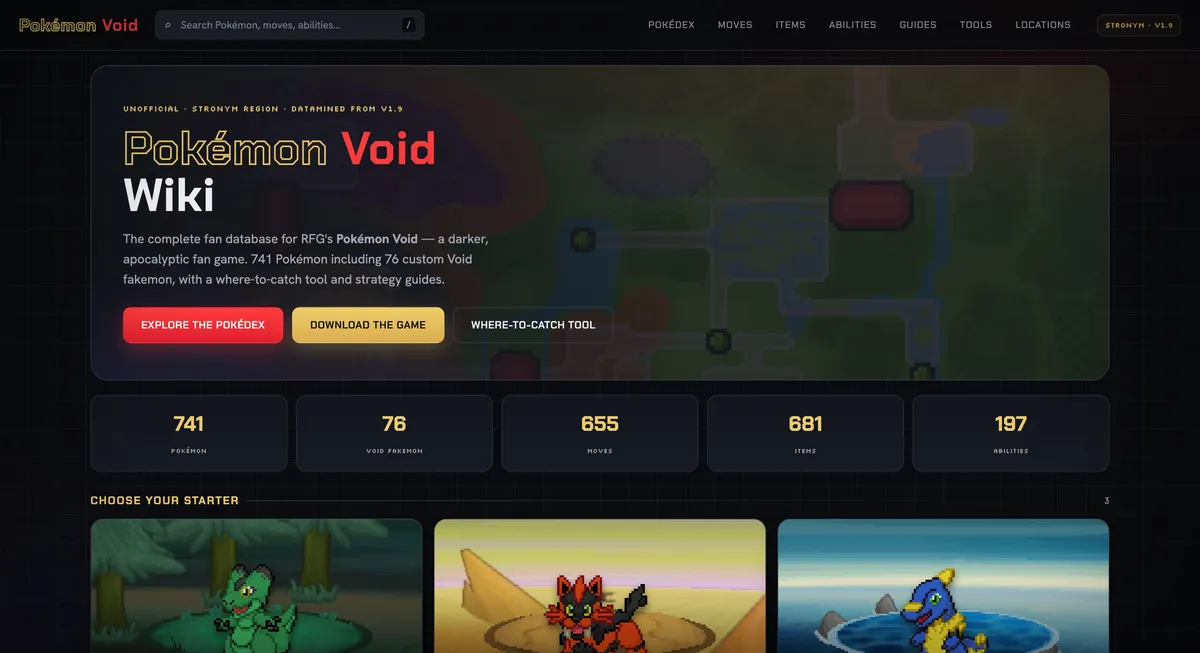 Pokémon Void Wiki product screenshot