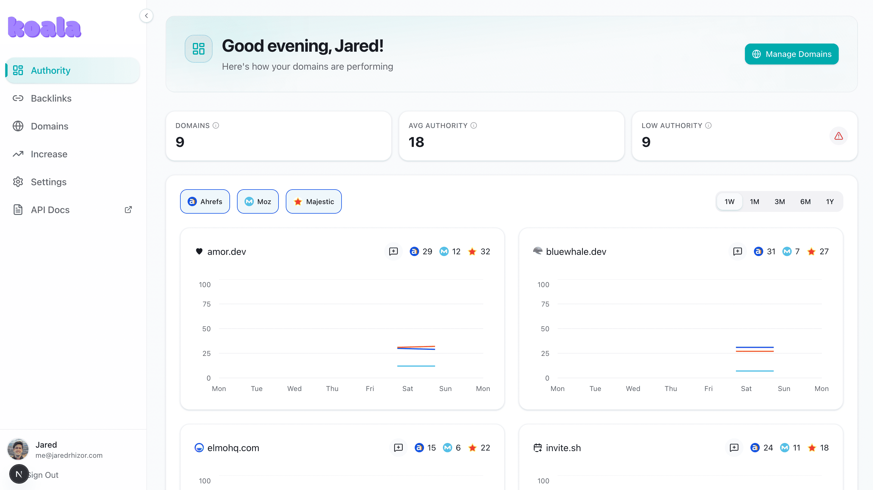 Koala.fyi product screenshot