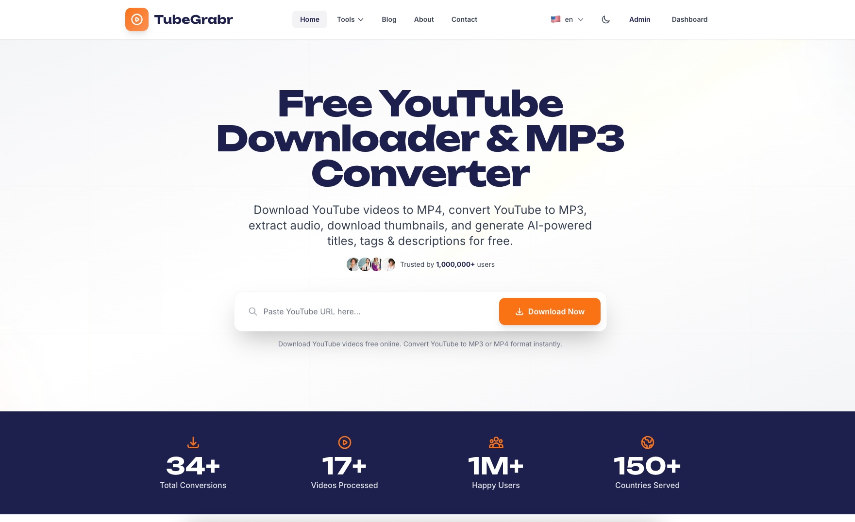 TubeGrabr product screenshot
