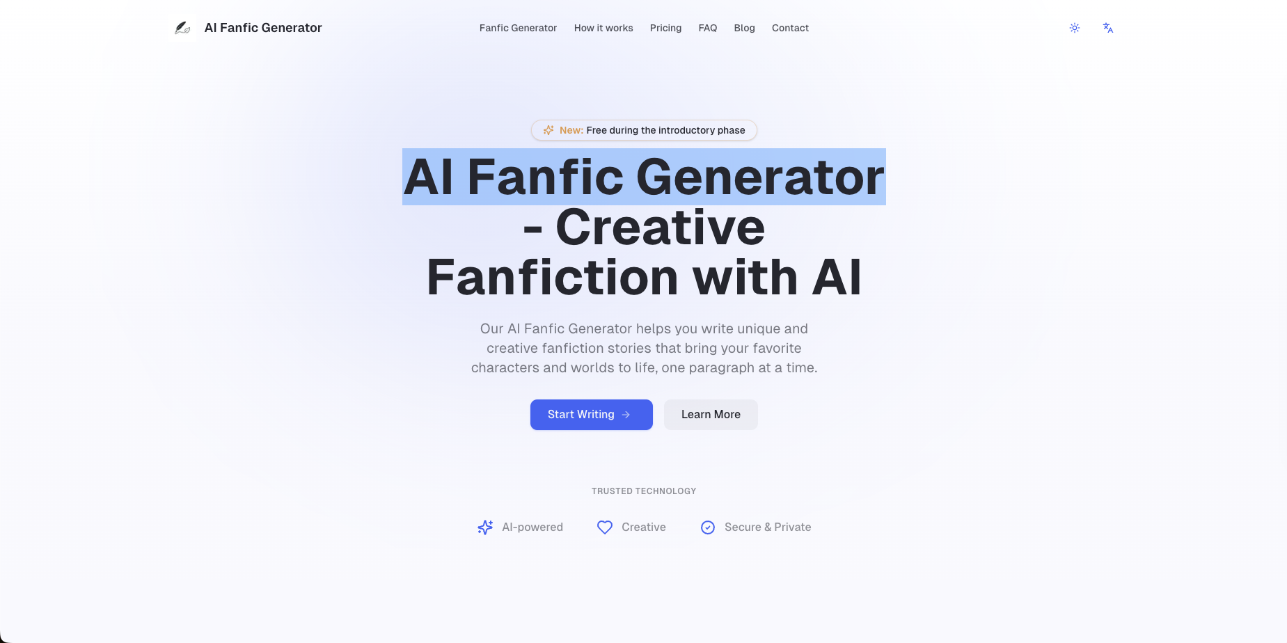 AI Fanfic Generator - Product Image