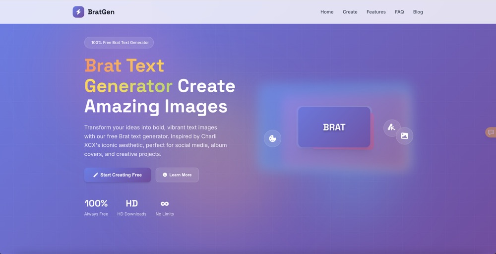 Brat Text Generator - Product Image