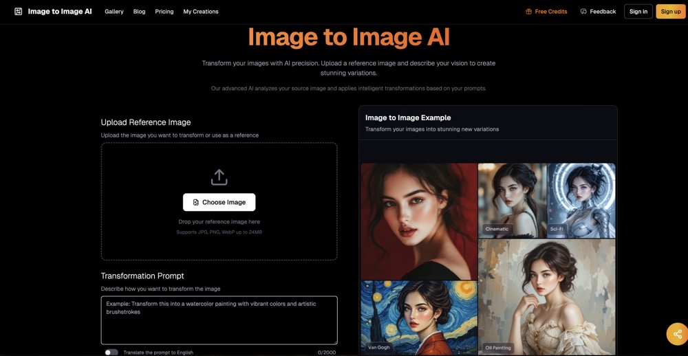 image to image ai - Product Image