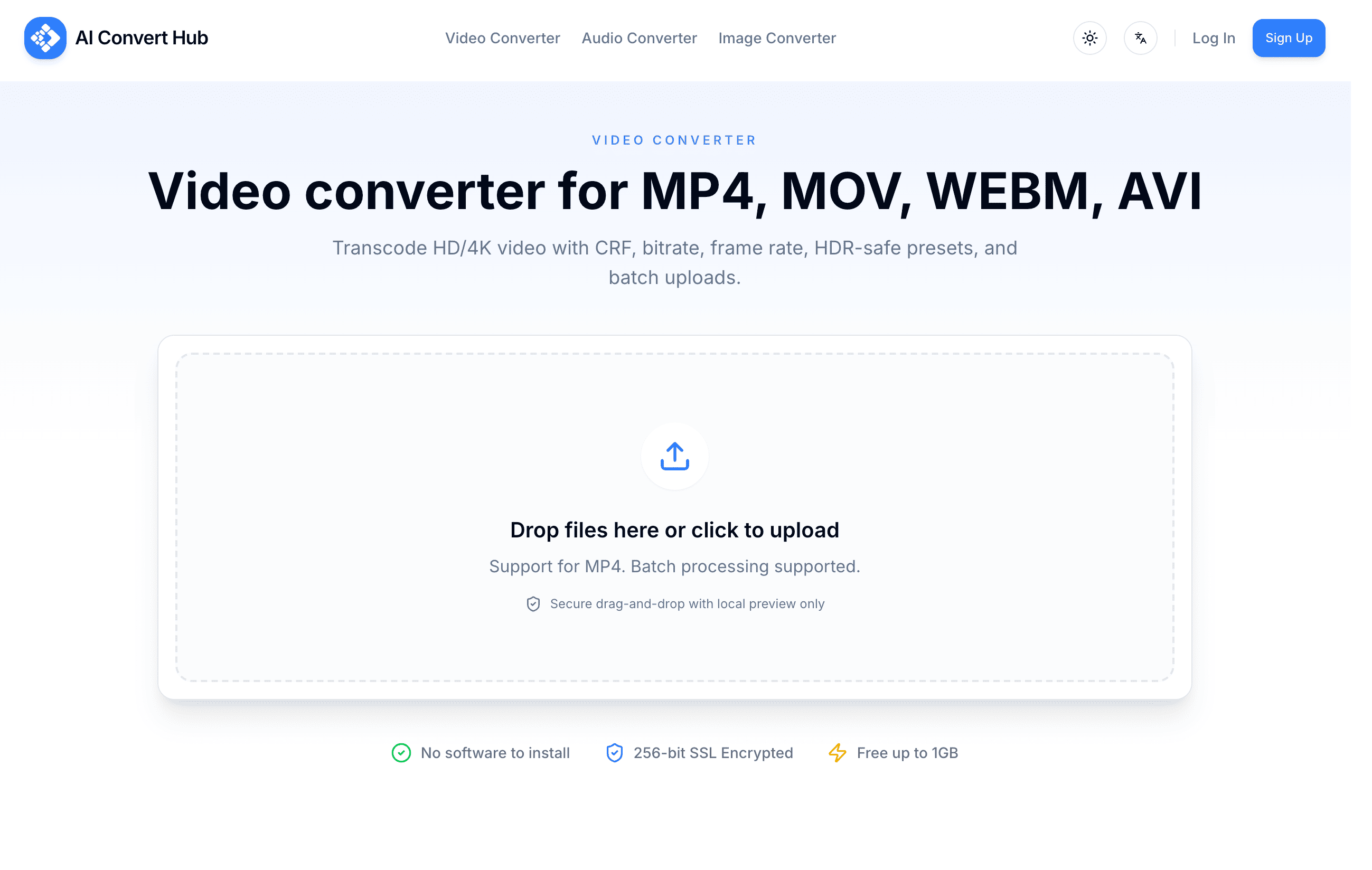 AI Convert Hub product screenshot
