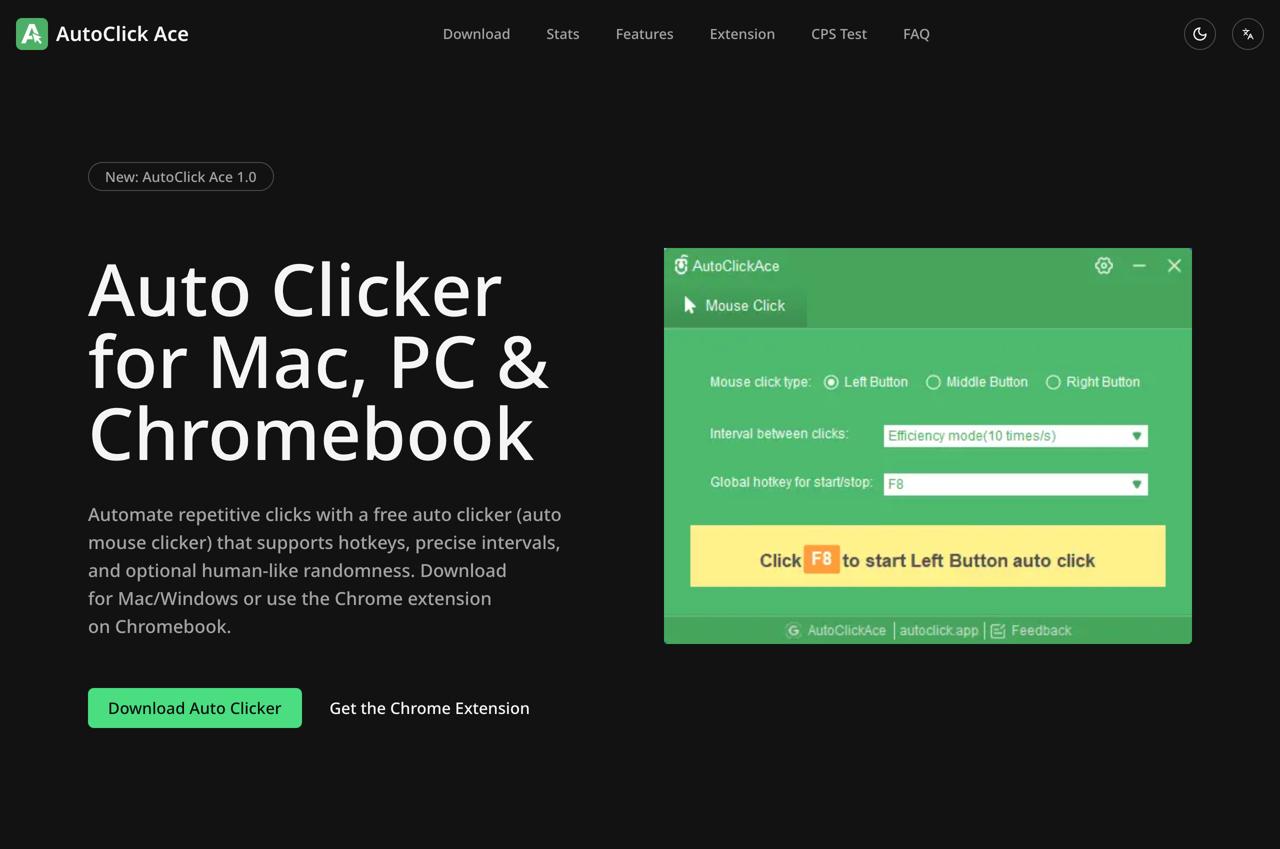 AutoClick Ace product screenshot