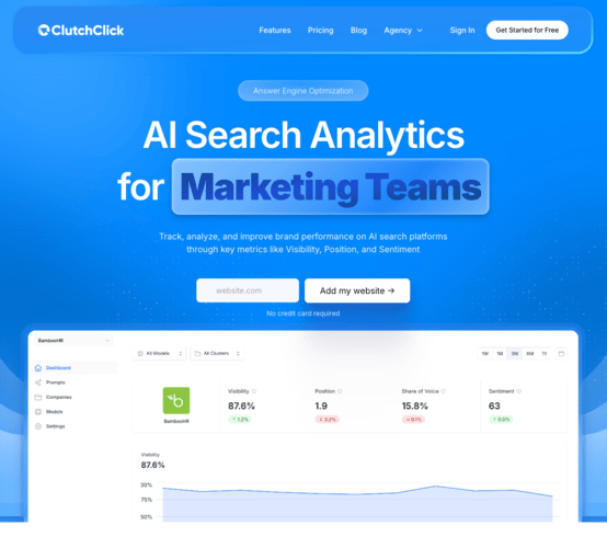 clutchclick.com product screenshot