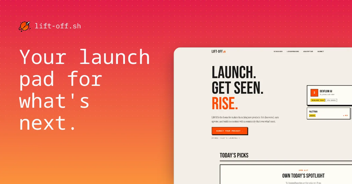 LiftOff Directory product screenshot