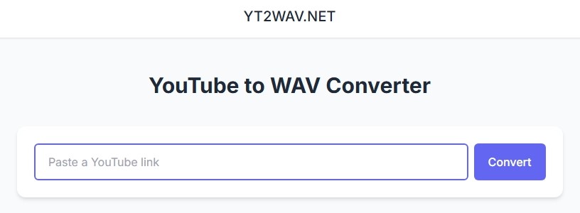YT2WAV product screenshot