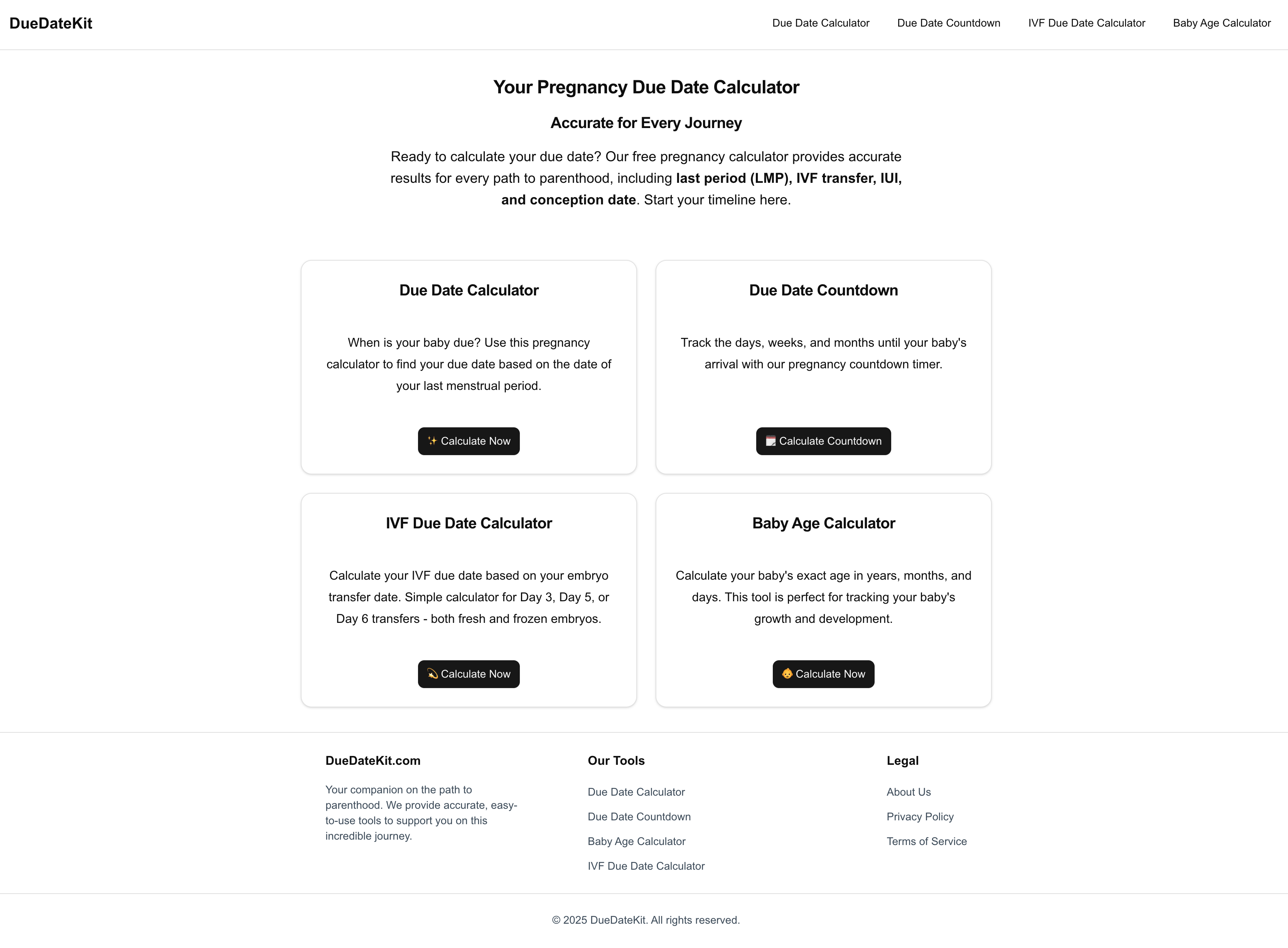 DueDateKit - Your Pregnancy Due Date Calculator - Product Image