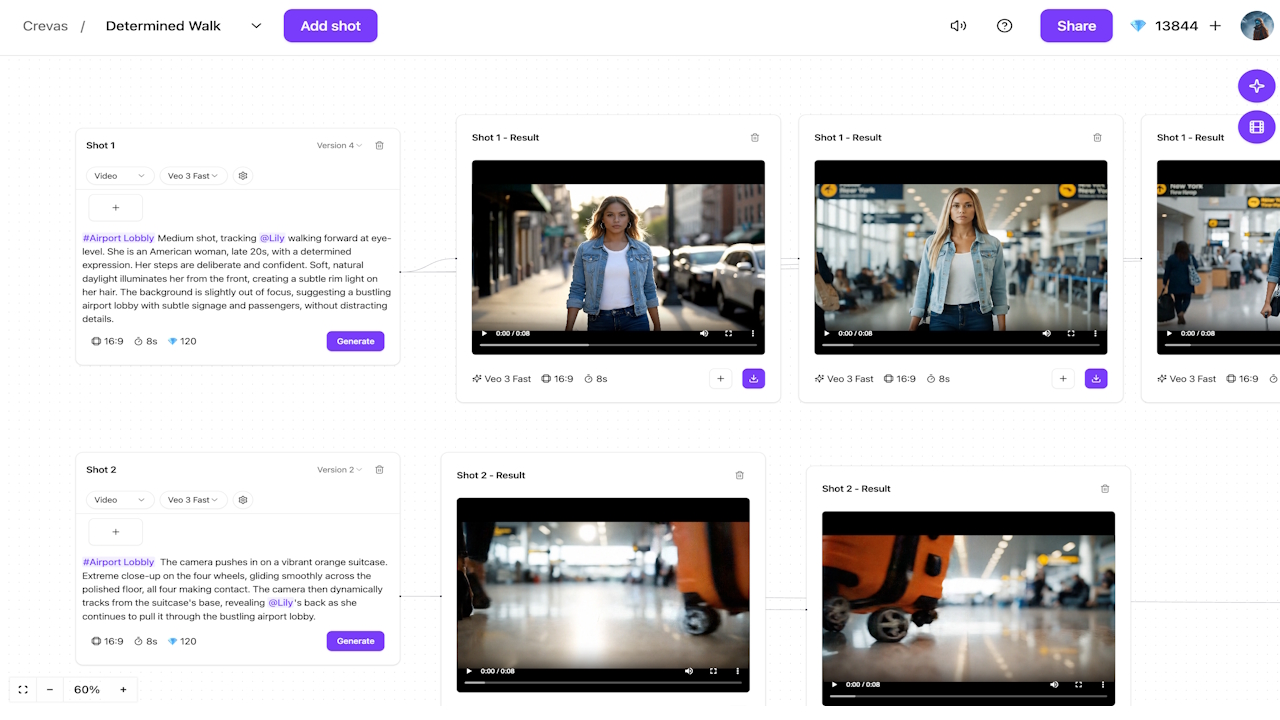Crevas AI product screenshot
