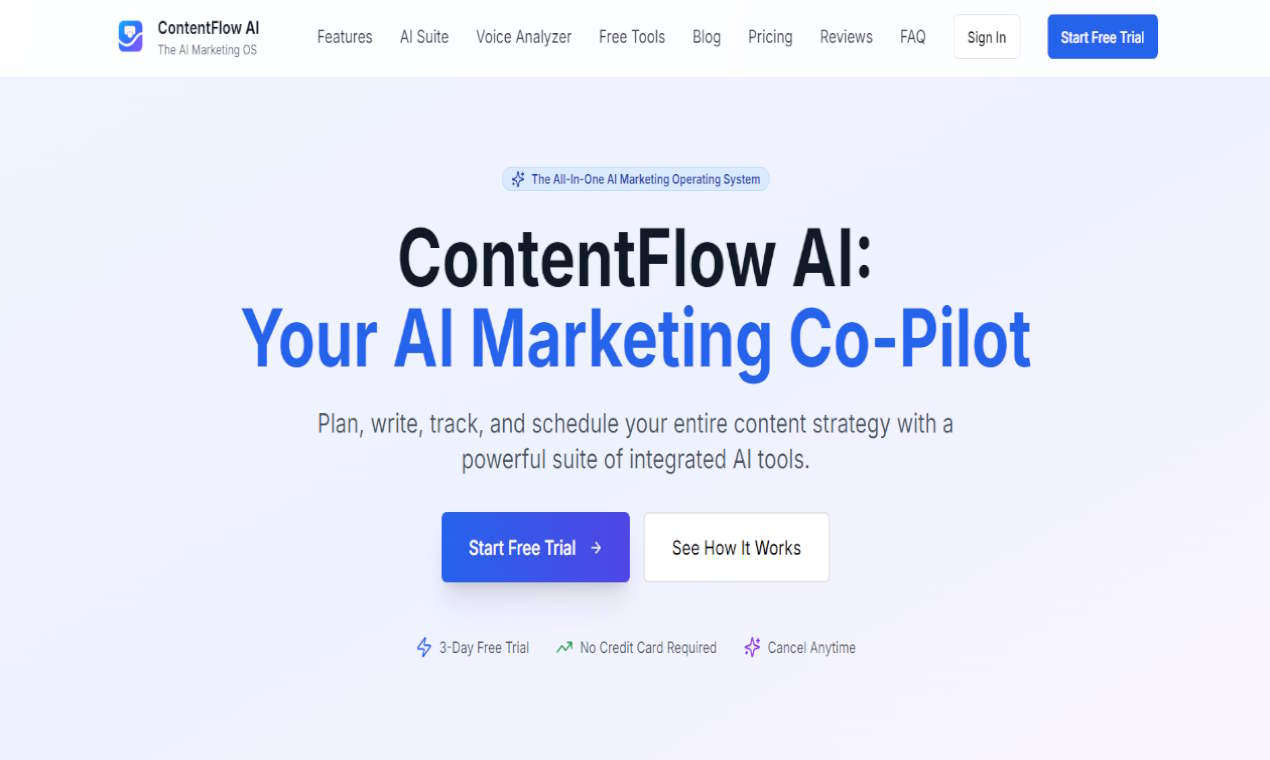 ContentFlow AI product screenshot