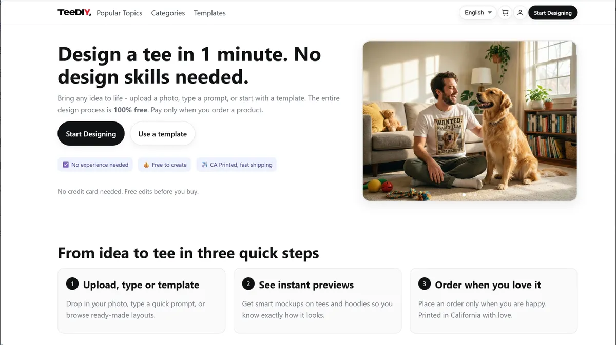 Teediy product screenshot