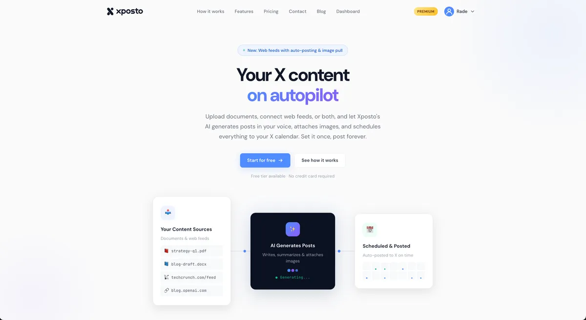 Xposto product screenshot