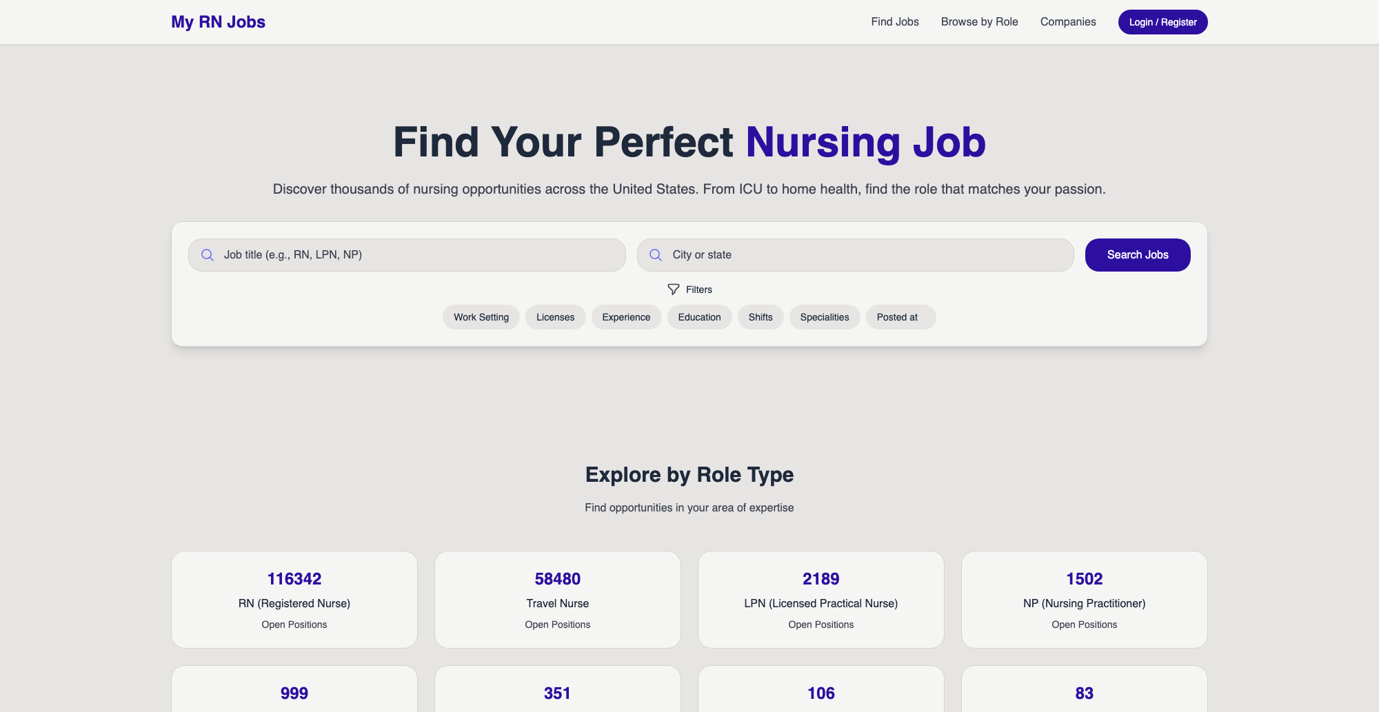 My RN Jobs product screenshot