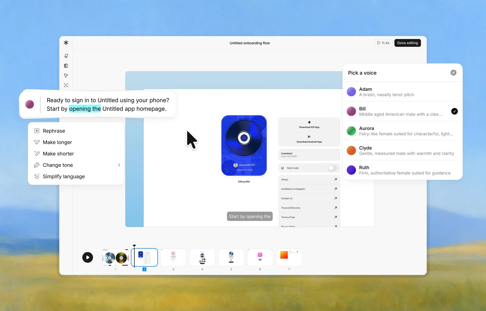 Guideless product screenshot