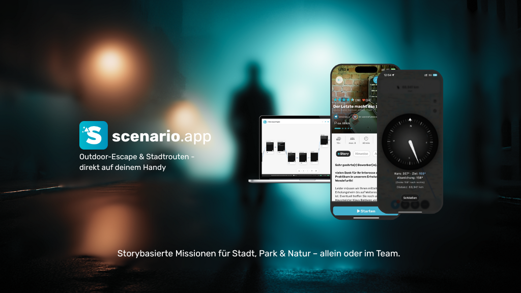 scenario.app - Outdoor-Missionen & Rätsel-Touren product screenshot