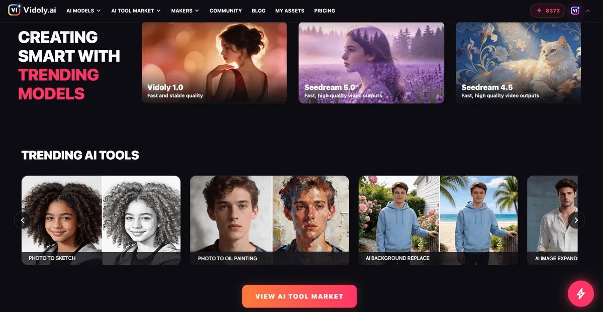 Vidoly AI product screenshot