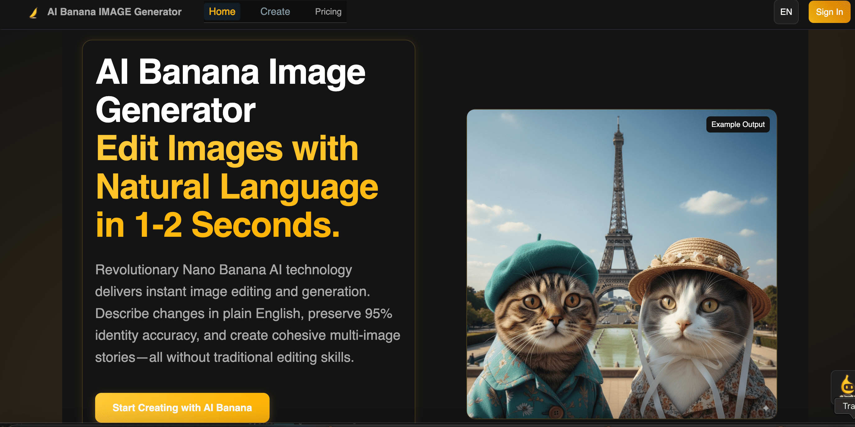 NANO BANANA Image Generator - Product Image