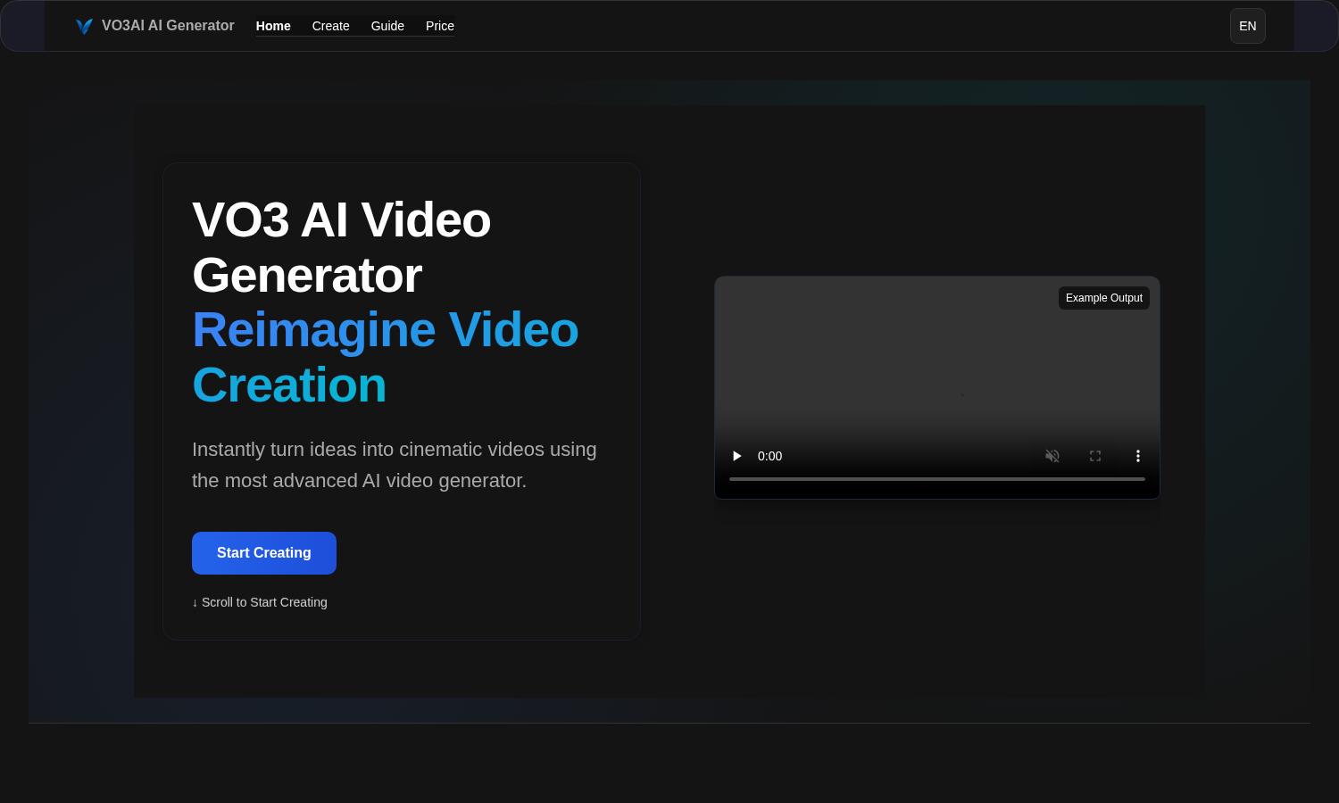 VO3 AI Video generator - Product Image