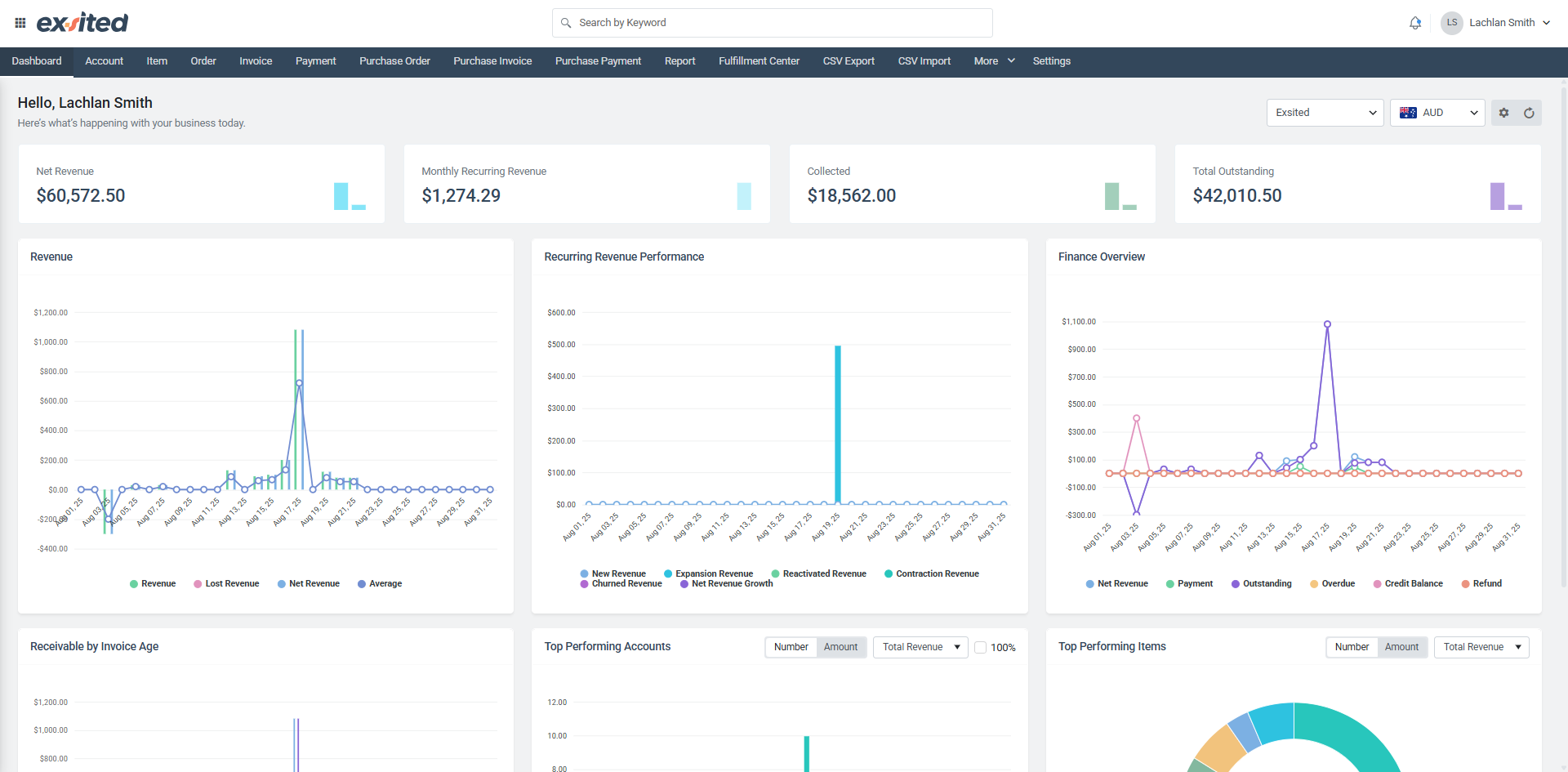 Exsited product screenshot