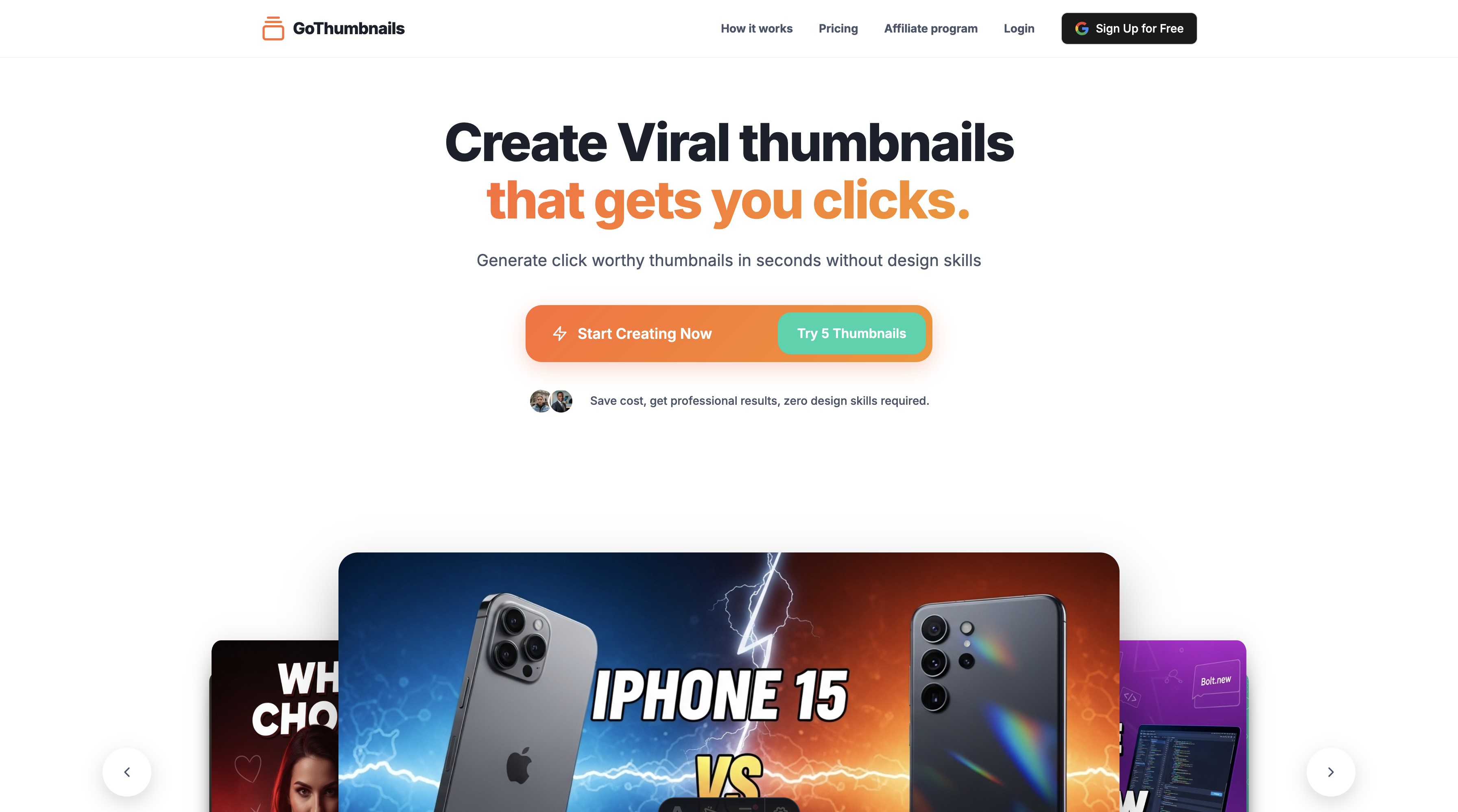 GoThumbnails product screenshot