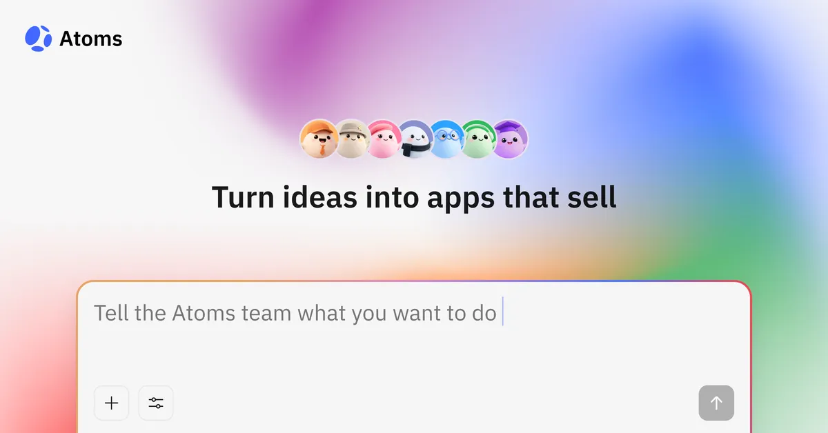 Atoms AI product screenshot