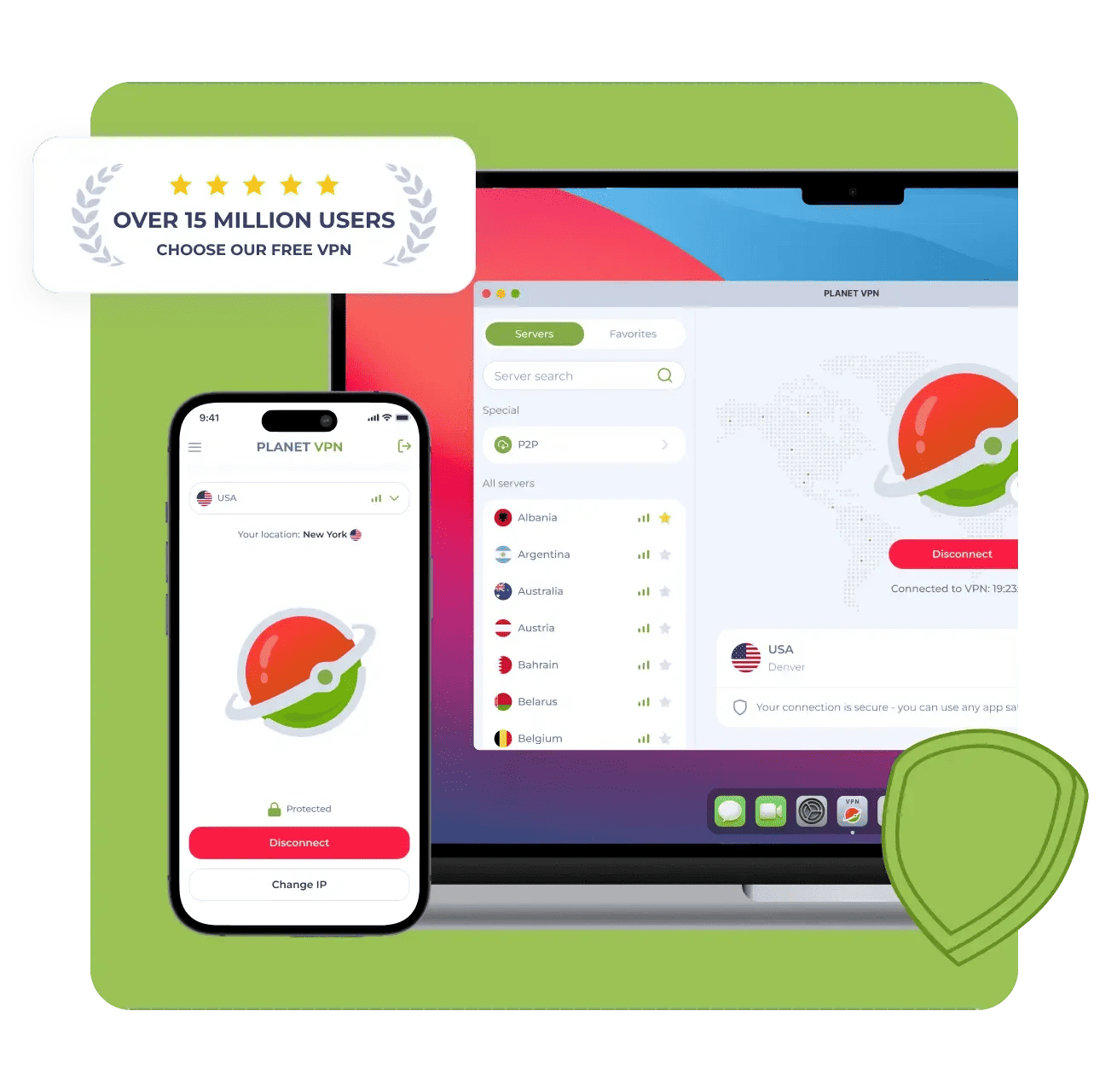 Planet VPN product screenshot