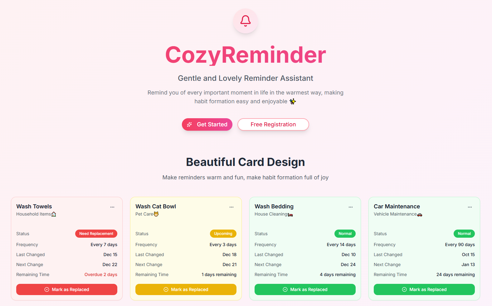 CozyReminder - Product Image