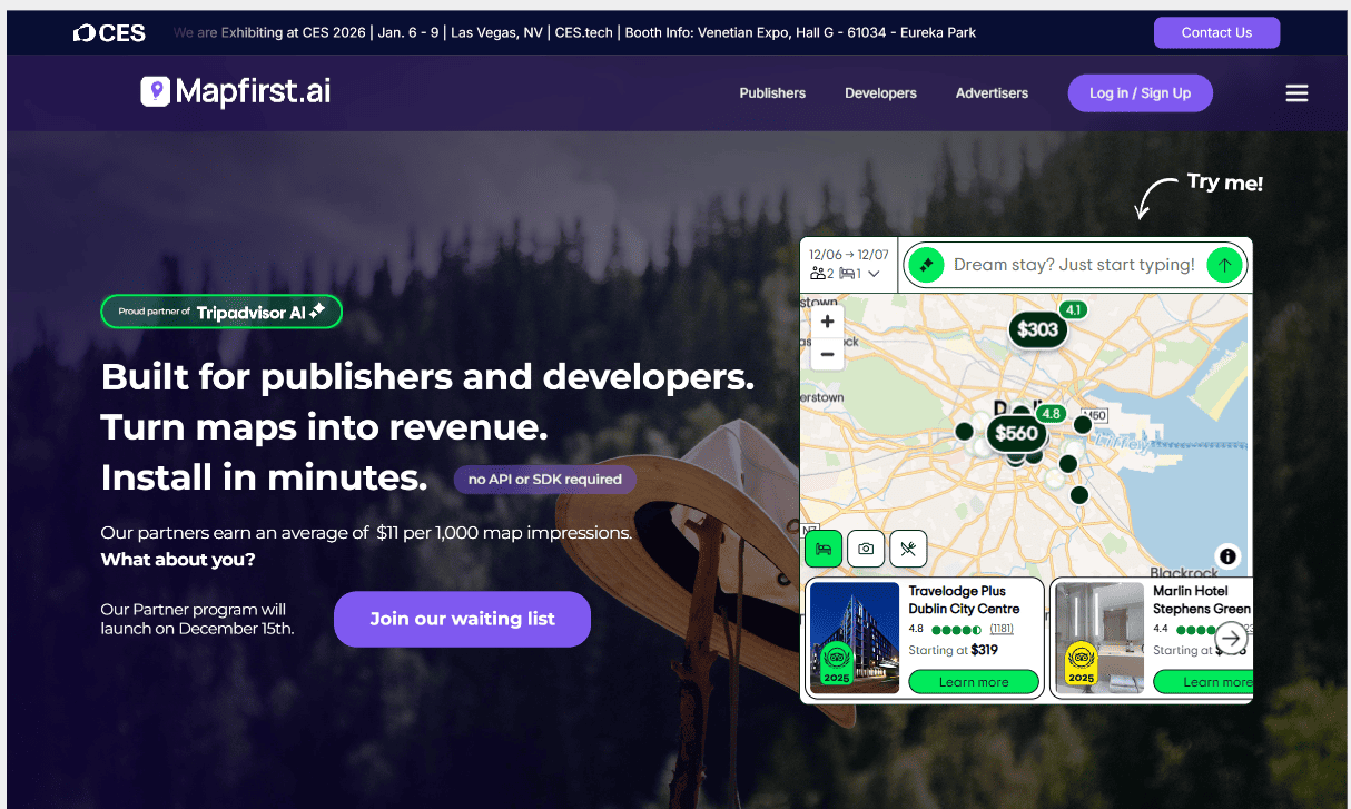 Mapfirst.ai product screenshot