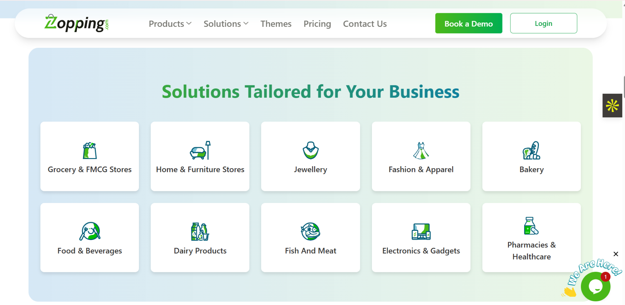 Zopping product screenshot