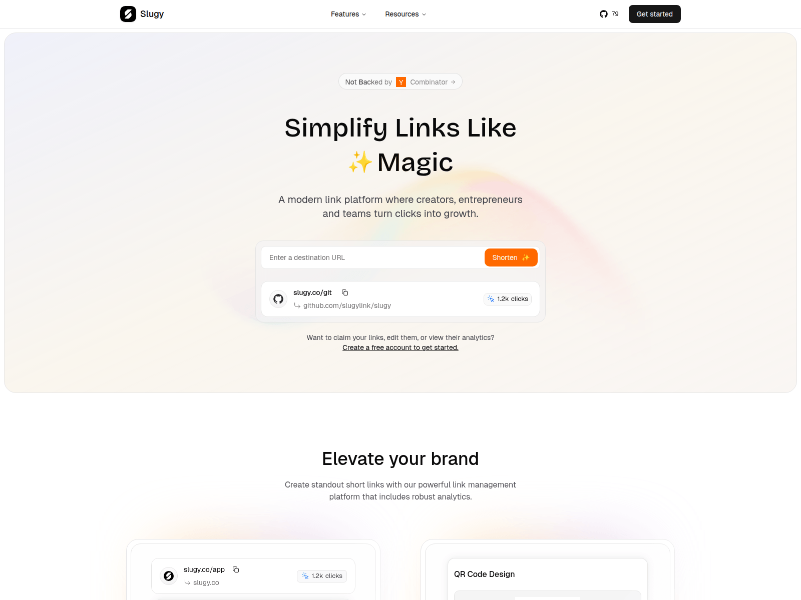Slugy product screenshot