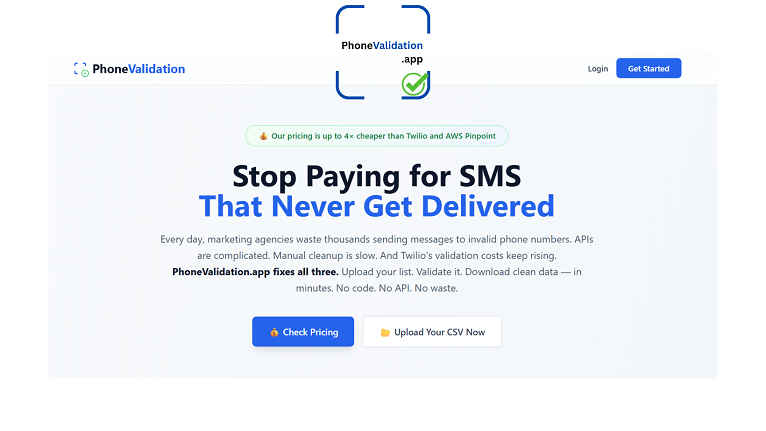 PhoneValidation.app product screenshot