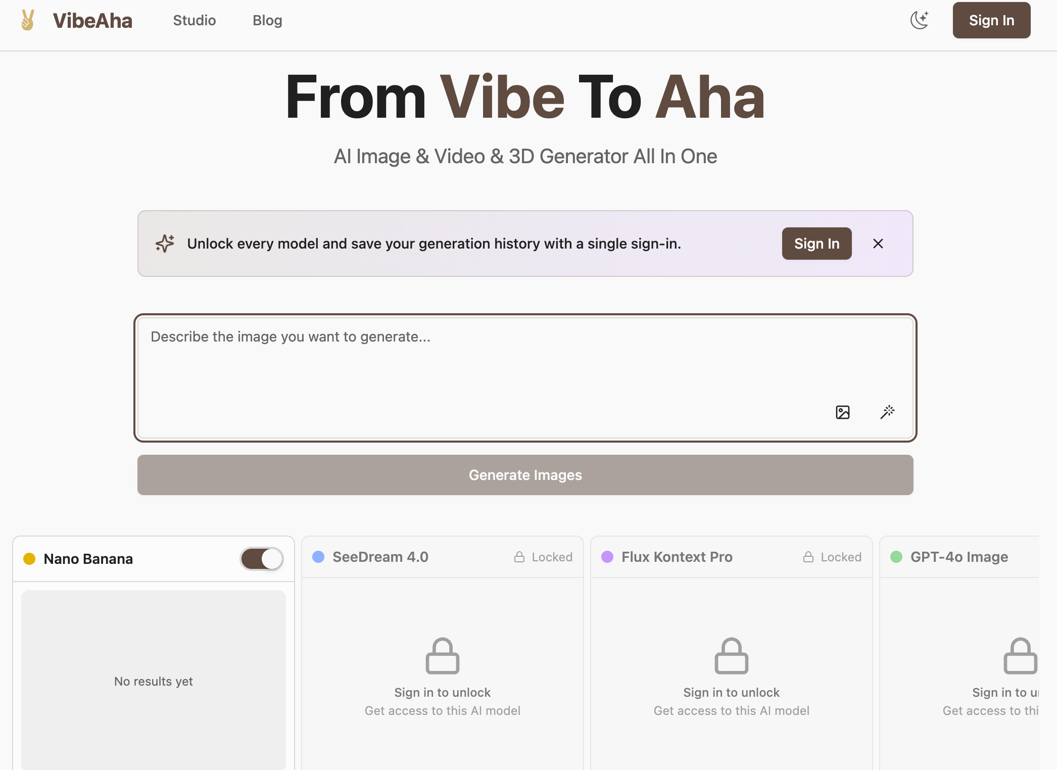 VibeAha product screenshot